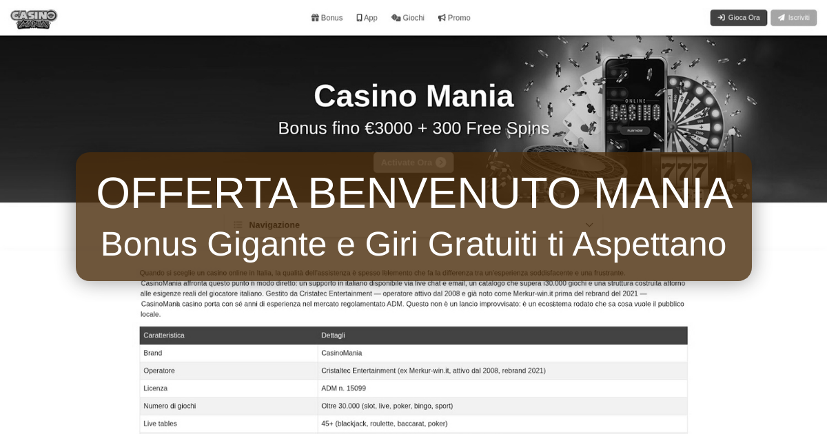 Mania Casino Italia